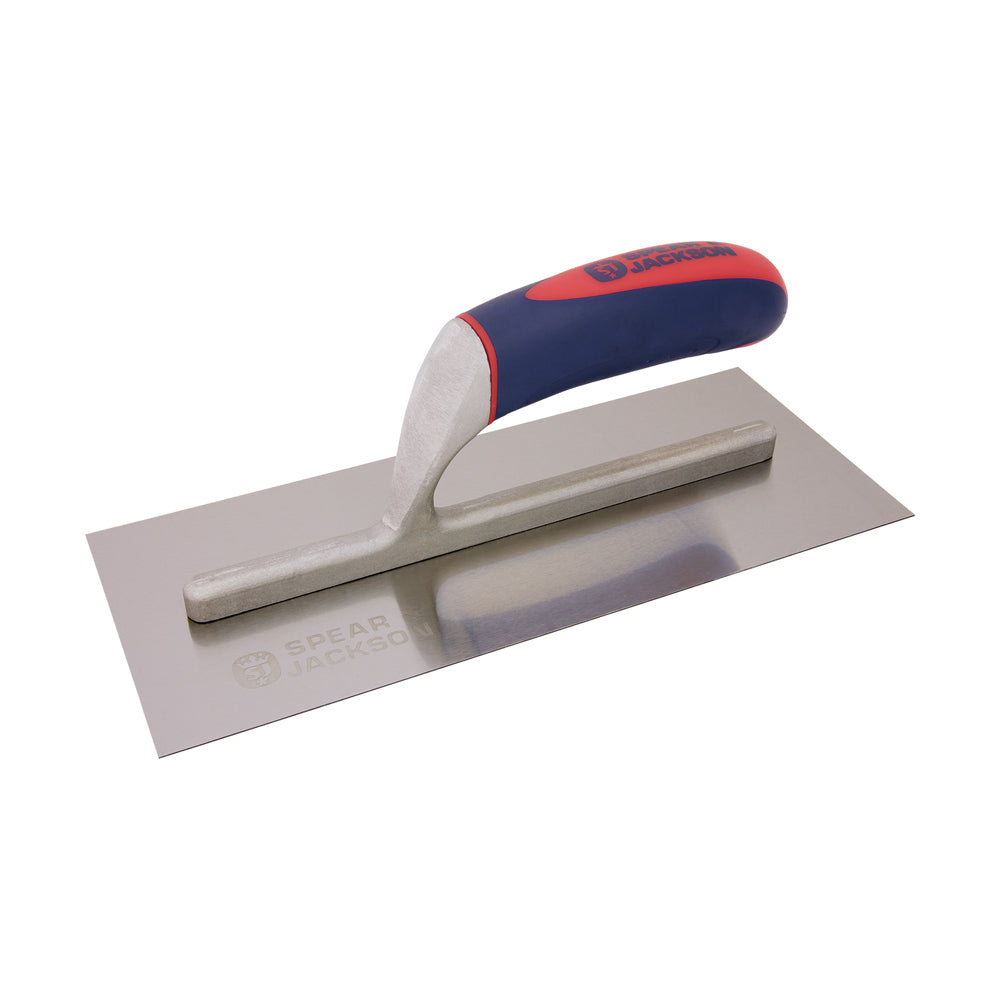 3PK Spear & Jackson C/Steel Plastering Float Soft Grip Handle 280mm
