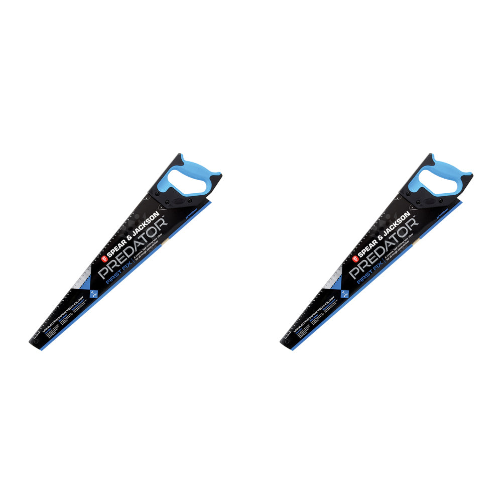 2PK Spear & Jackson Hardpoint Saw Rough Cut 550mm/7PPI Cutting Tool
