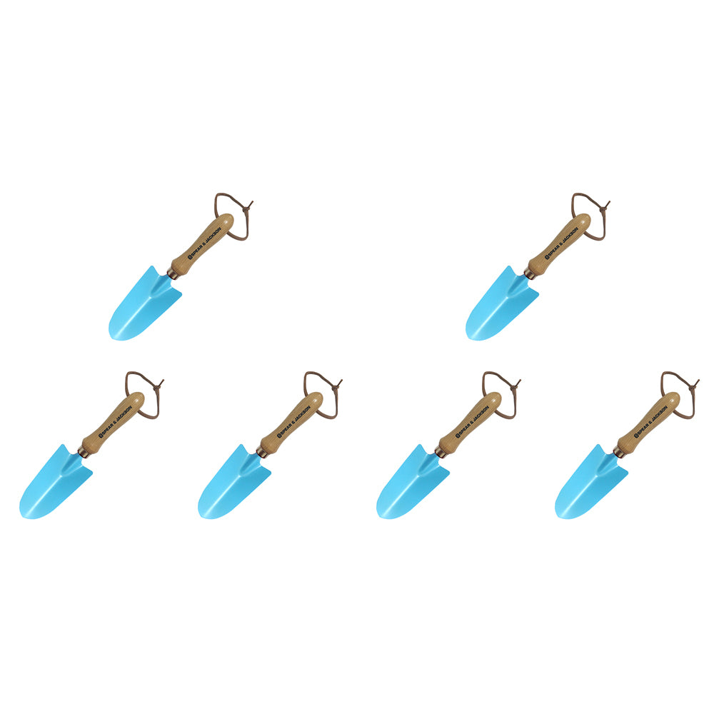 6PK Spear & Jackson Colours Hand Trowel 160x80mm - Blue