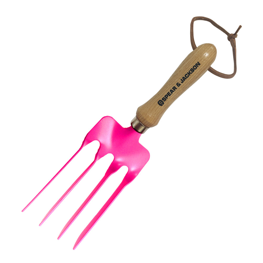 6PK Spear & Jackson Colours Hand Fork 145x70mm - Pink
