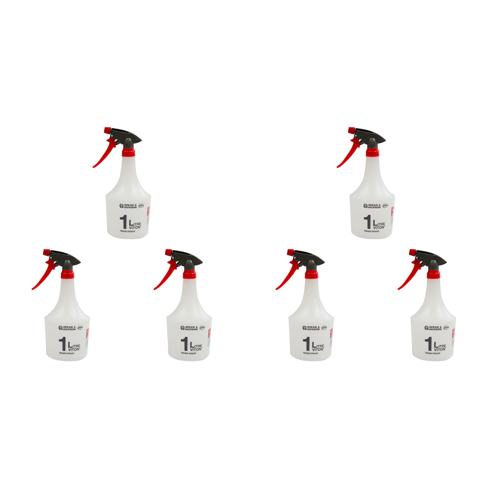 6PK Spear & Jackson Viton Trigger Action Sprayer - 1L