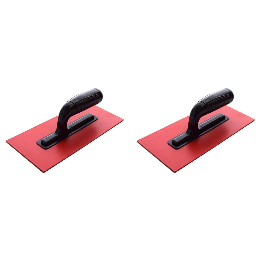 2PK Spear & Jackson Plastic Rendering Float Non-Slip Handle 280mm - Red