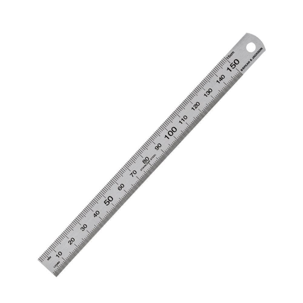 10PK Spear & Jackson Ruler Stainless Steel 150mm - Silver
