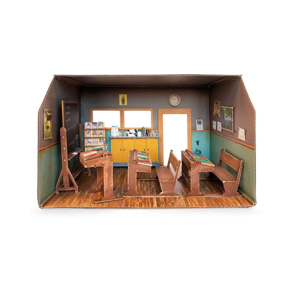 Sam & Julia Wooden Classroom Furniture Kit Kids DIY Toy 4y+