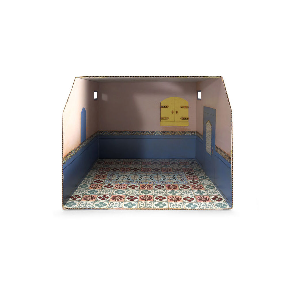 Sam & Julia Cardboard Room Bathroom Kids DIY Toy 3y+
