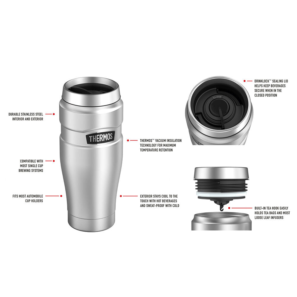 Thermos Stainless King Vacuum Insulated Tumbler Stainless Steel 470ml