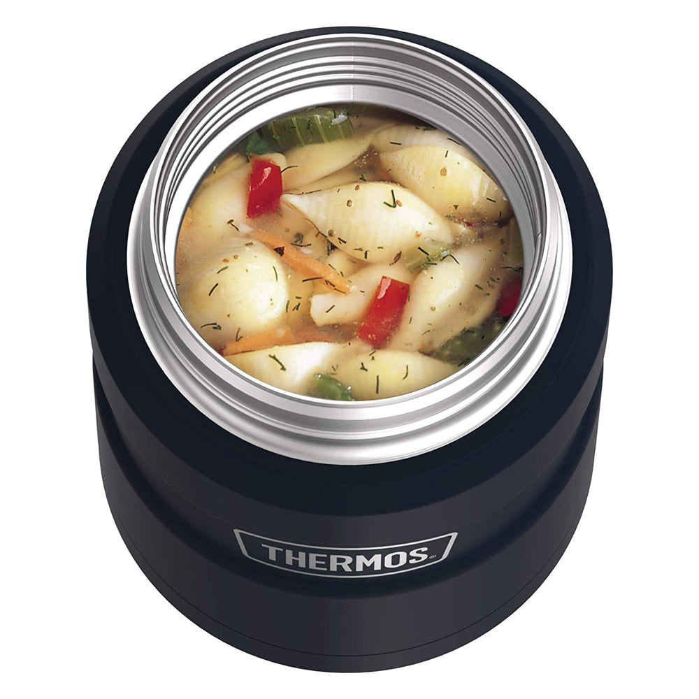 Thermos 470ml Stainless King Vacuum Insulated Food Jar w/ Spoon Midnight Blue