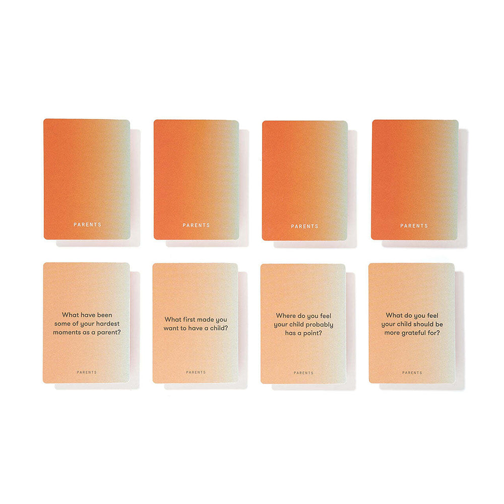 52pc The School Of Life 9cm Parents & Teenagers Prompt Cards Set