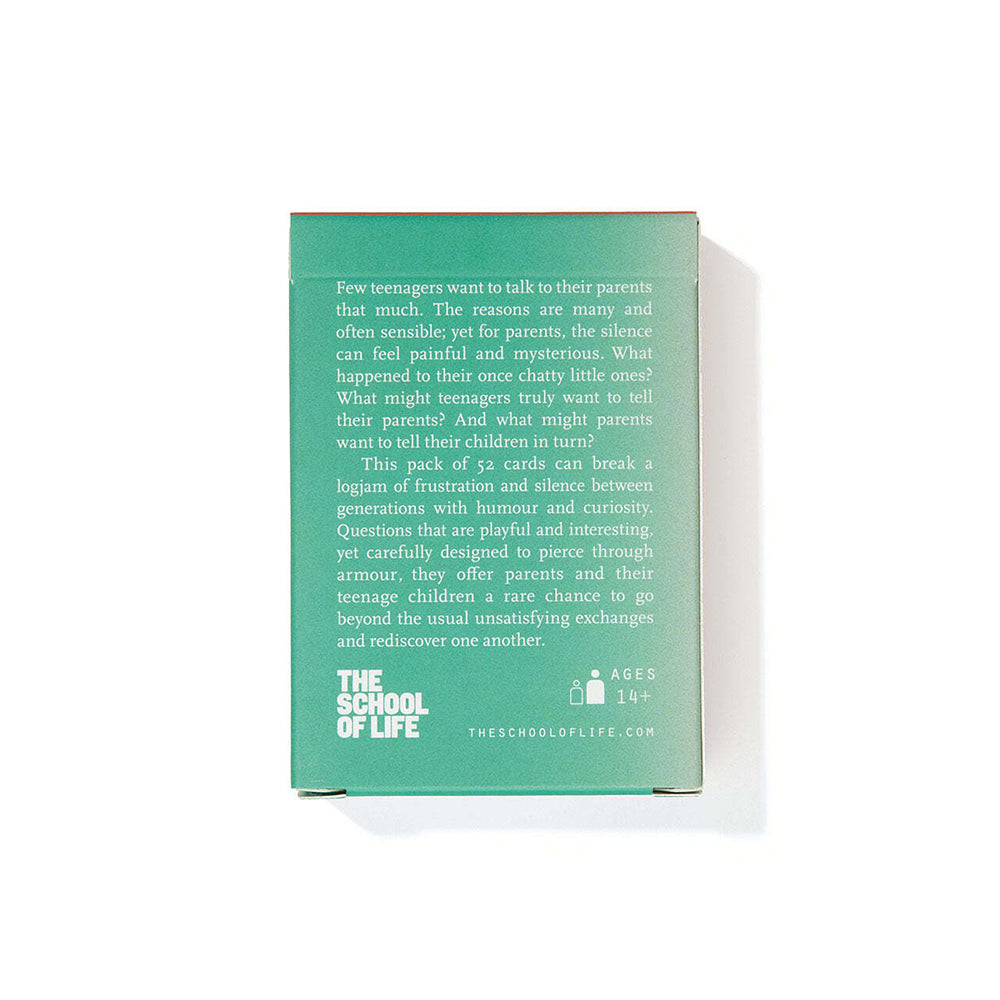 52pc The School Of Life 9cm Parents & Teenagers Prompt Cards Set