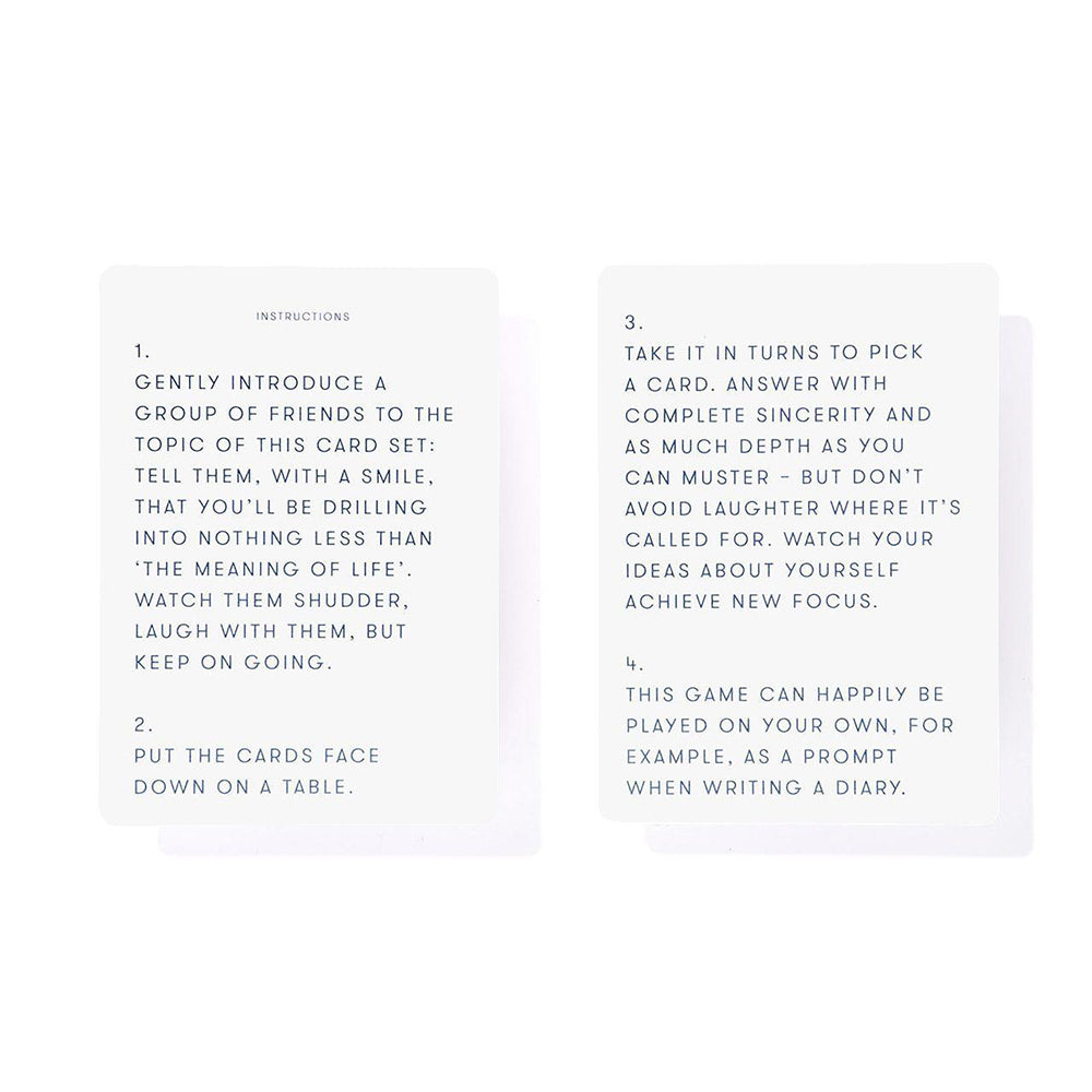 52pc The School of Life 9cm The Meaning of Life Card Set
