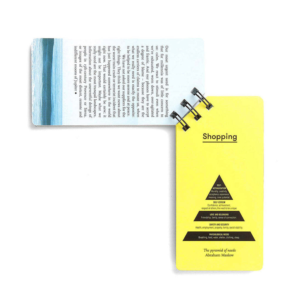 2PK The School Of Life 14cm Phone Detox Hard Cover Flip Booklet 62-Pages