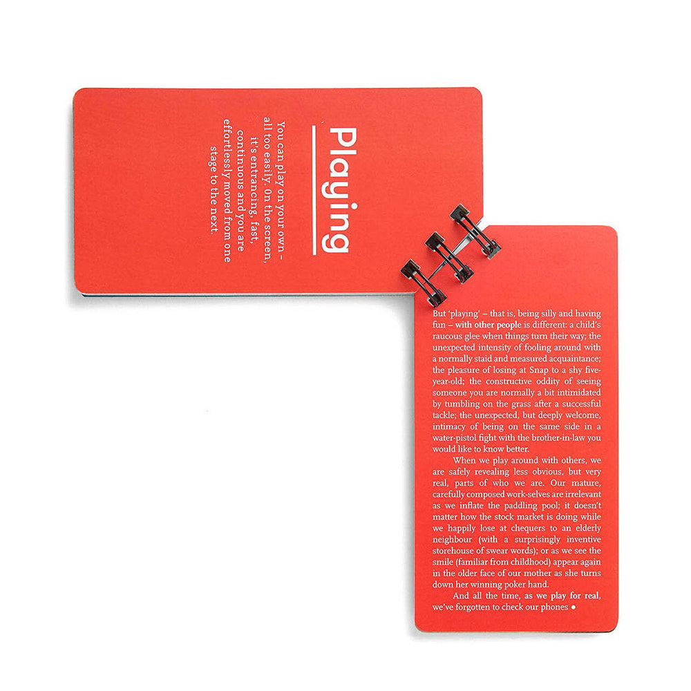 2PK The School Of Life 14cm Phone Detox Hard Cover Flip Booklet 62-Pages