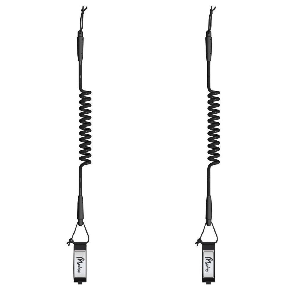 2PK Maddog Basic Lightweight Coiled Bodyboard Wrist Leash Accessory Black
