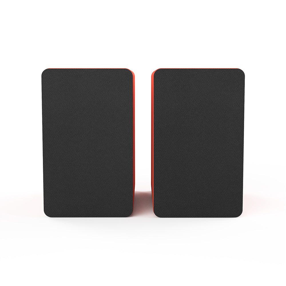 Silcron SLR05 Wireless Active Bookshelf Speakers with HDMI ARC - Red