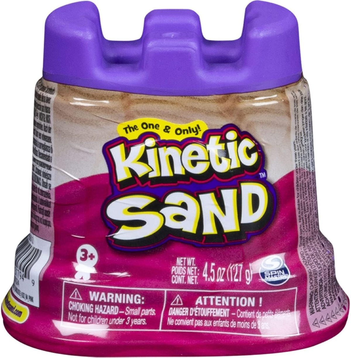 3PK Spin Master Kinetic Sand Castle Container 5oz Kids Mouldable Toy Asstd 3+