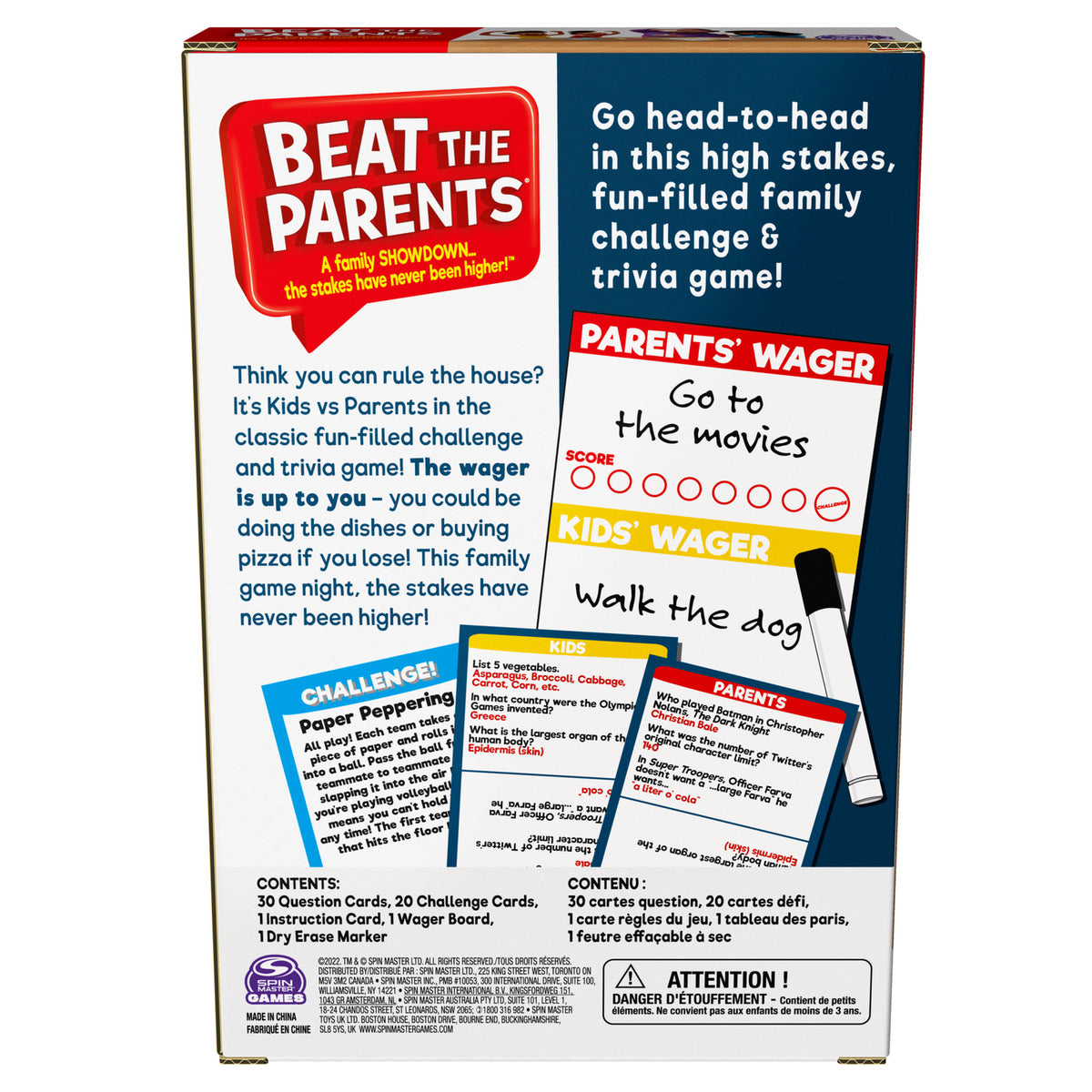 2x 53pc Spin Master Ready To Roll Beat The Parents Travel Game 2-6 Player 8+
