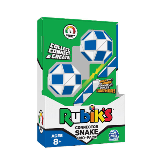 2pc Rubiks Connect & Create Snake Serpent Prism Shaped Fidget Puzzles 8y+