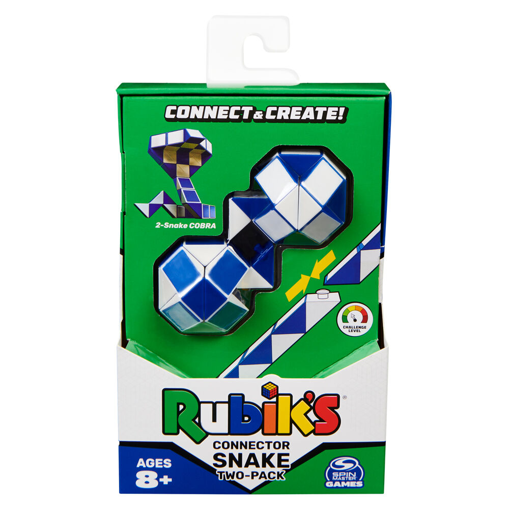 2pc Rubiks Connect & Create Snake Serpent Prism Shaped Fidget Puzzles 8y+