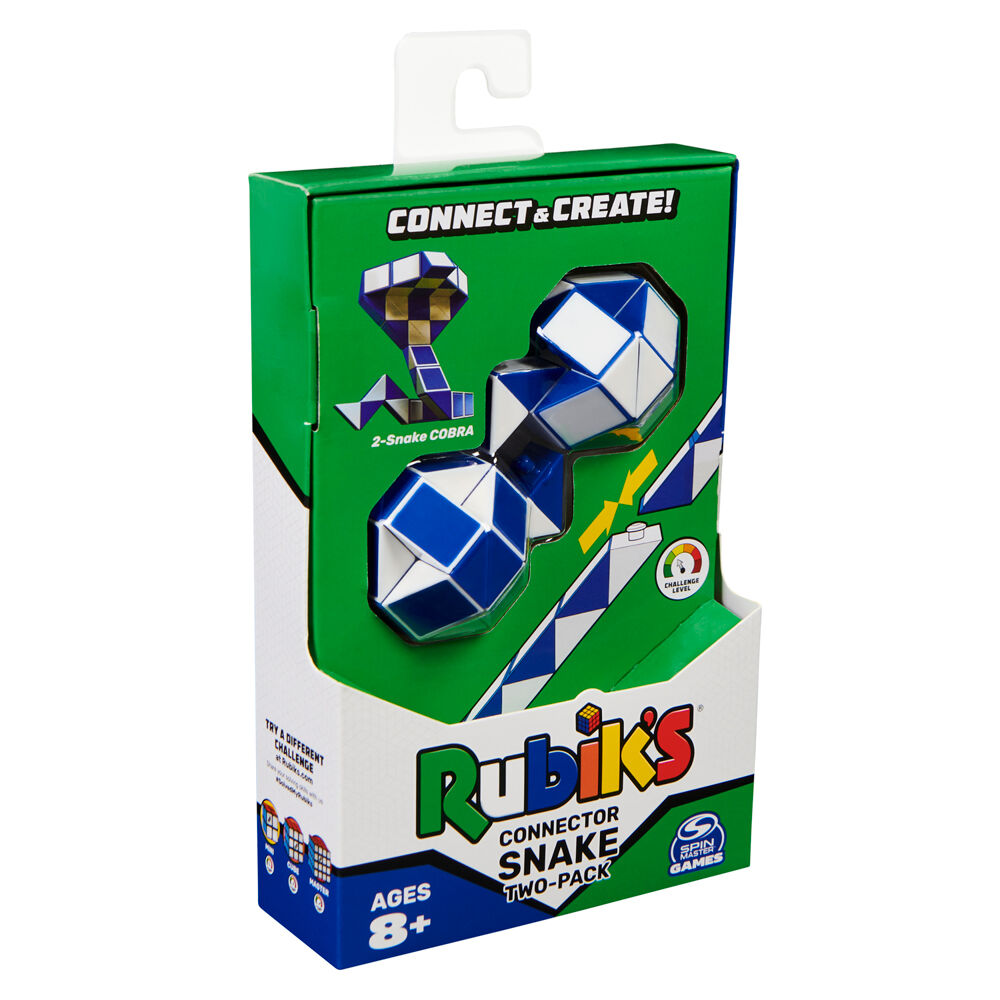 2pc Rubiks Connect & Create Snake Serpent Prism Shaped Fidget Puzzles 8y+