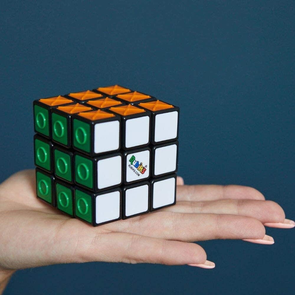Rubiks Sensory Cube 3D Tiles Multi-Textured Tactile Shaped Classic Puzzle 8y+