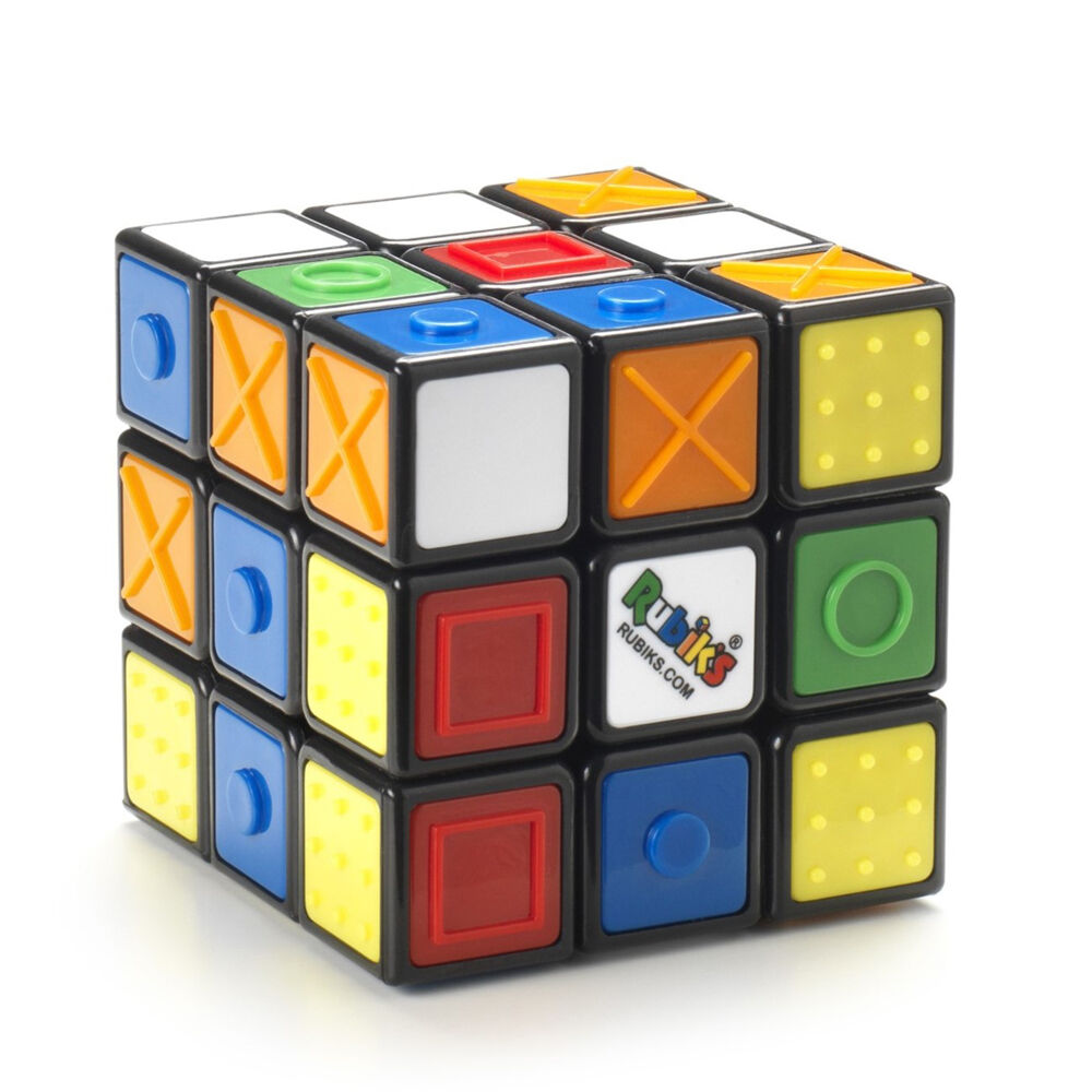 Rubiks Sensory Cube 3D Tiles Multi-Textured Tactile Shaped Classic Puzzle 8y+