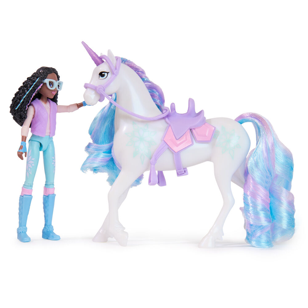 Unicorn Academy Small Doll Layla & Glacier Set Rider and Unicorn Ages 4y+