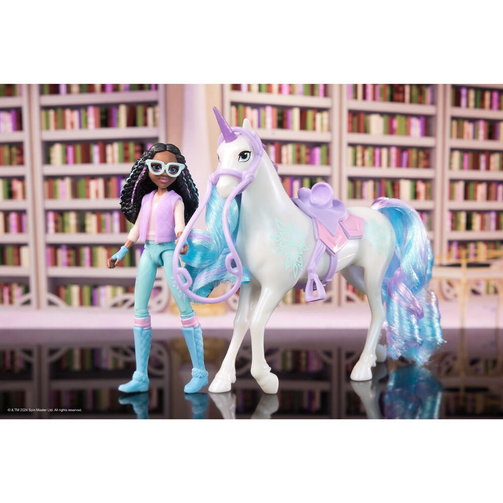Unicorn Academy Small Doll Layla & Glacier Set Rider and Unicorn Ages 4y+