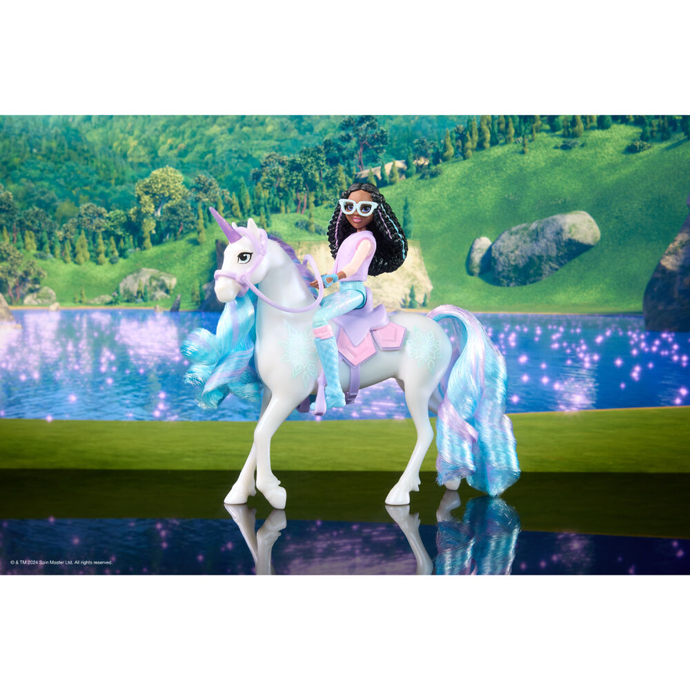 Unicorn Academy Small Doll Layla & Glacier Set Rider and Unicorn Ages 4y+