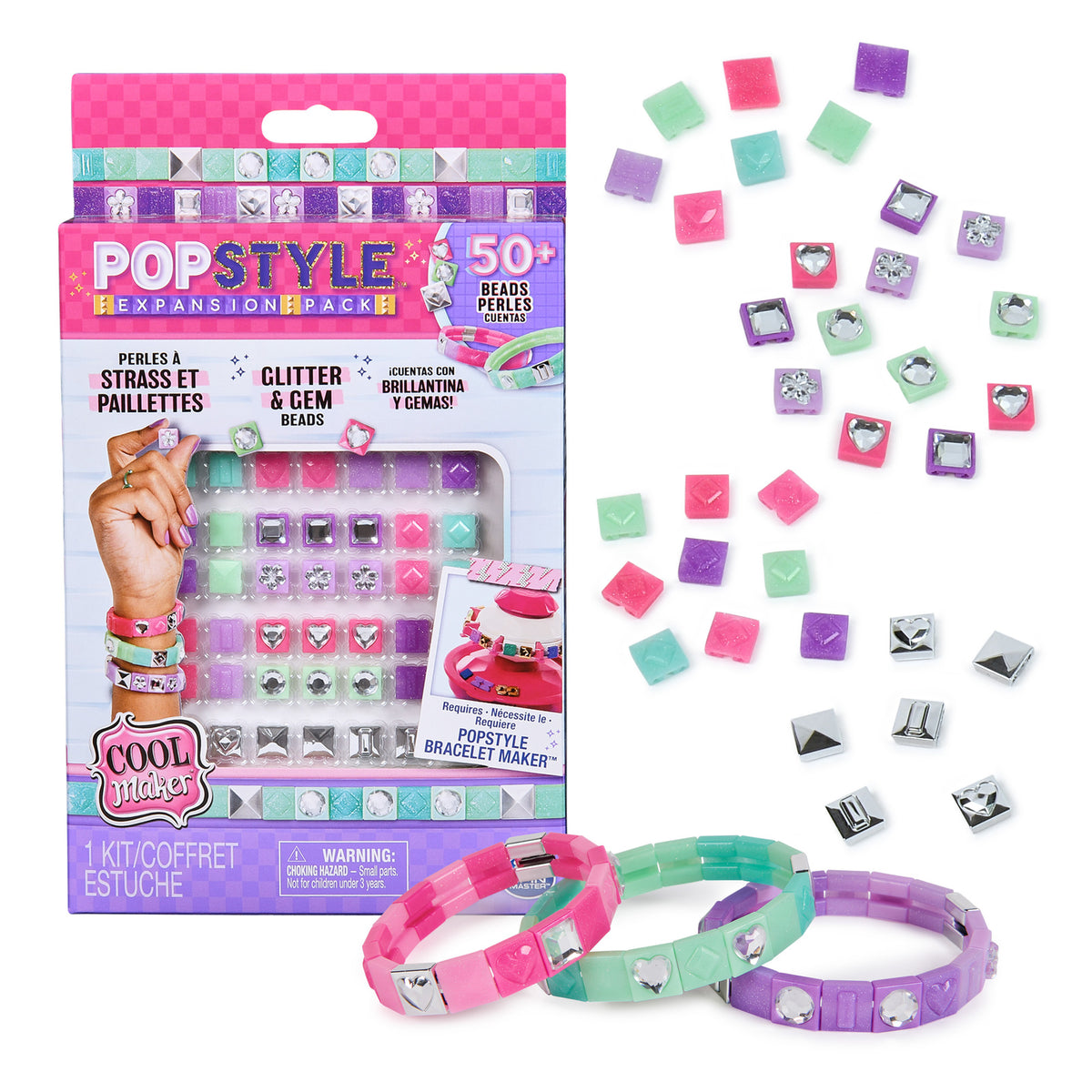 Spin Master Cool Maker PopStyle Glitter & Gem Expansion Pack 6+
