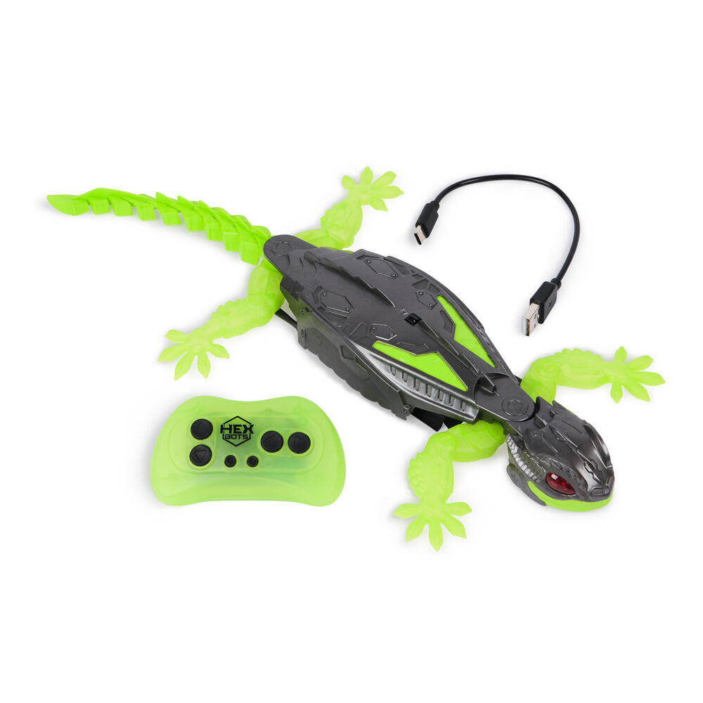 Hex Bots Gecko Wall Crawler Remote Control Green Toy Kids/Children 4y+