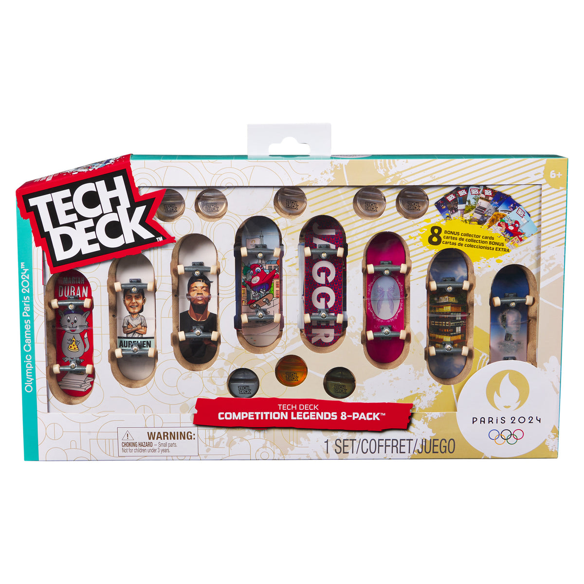 8PK Spin Master Tech Deck 96mm Olympic Board/Fingerboard Kids Toy 6+