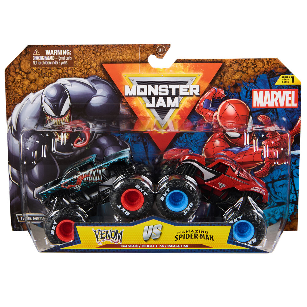 2pc Monster Jam Marvel 1:64 Scale Diecast Truck Kids/Children 3y+ Assorted