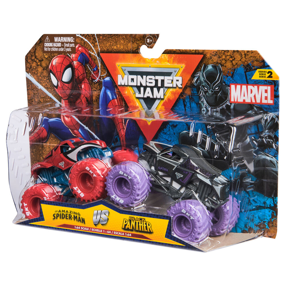 2pc Monster Jam Marvel 1:64 Scale Diecast Truck Kids/Children 3y+ Assorted