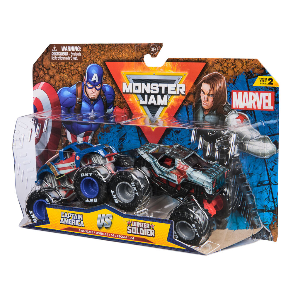 2pc Monster Jam Marvel 1:64 Scale Diecast Truck Kids/Children 3y+ Assorted