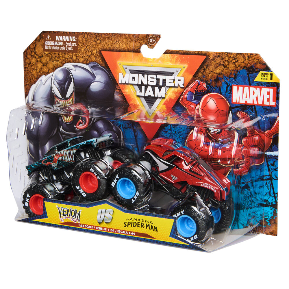 2pc Monster Jam Marvel 1:64 Scale Diecast Truck Kids/Children 3y+ Assorted