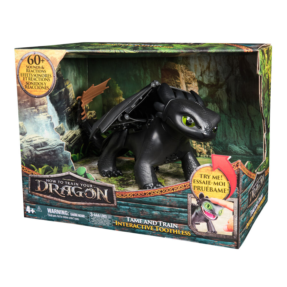 Spin Master Dragon's Movie Interactive Toothless 9 In - Black 4y+