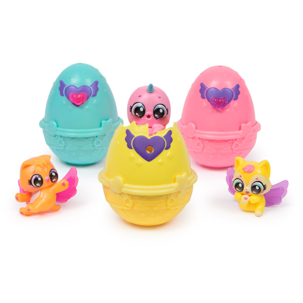 Hatchimals Alive Neon Rainbow Spring Basket 3 Eggs Kittingale 3y+ Assorted