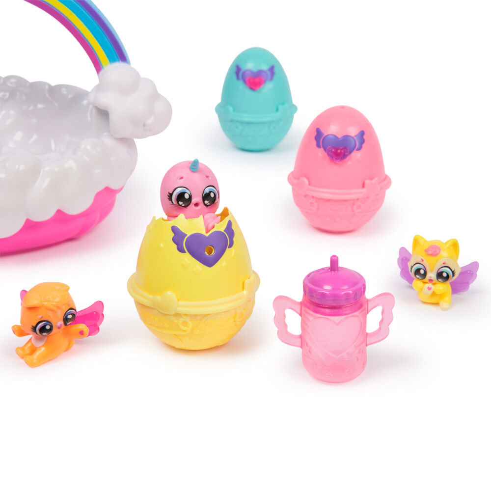 Hatchimals Alive Neon Rainbow Spring Basket 3 Eggs Kittingale 3y+ Assorted