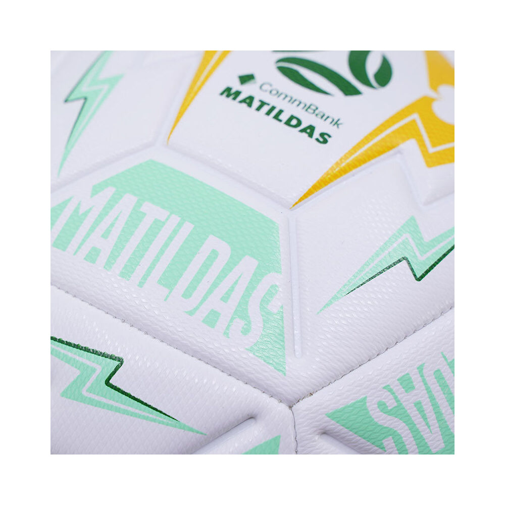MATILDAS Womens Lightning PVC Soccer Ball Size 5 - Mint