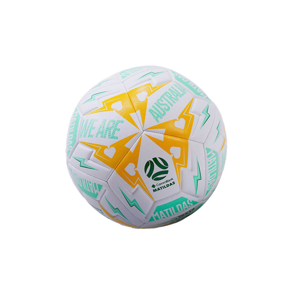 MATILDAS Womens Lightning PVC Soccer Ball Size 5 - Mint
