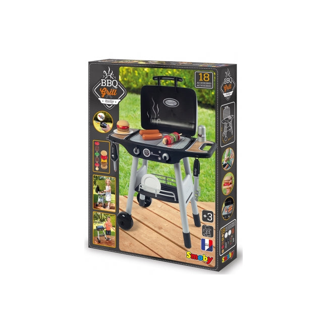Simba Smoby BBQ Grill/Griddle Pan Playset Kids Toy 3y+