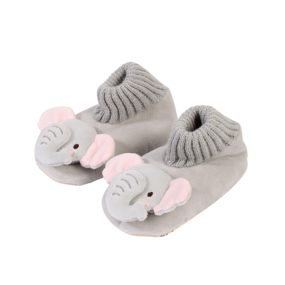 Splosh SnuggUps Toddler Animal Elephant Slippers Socks Grey