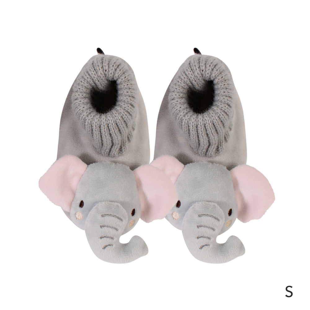 Splosh SnuggUps Toddler Animal Elephant Slippers Socks Grey