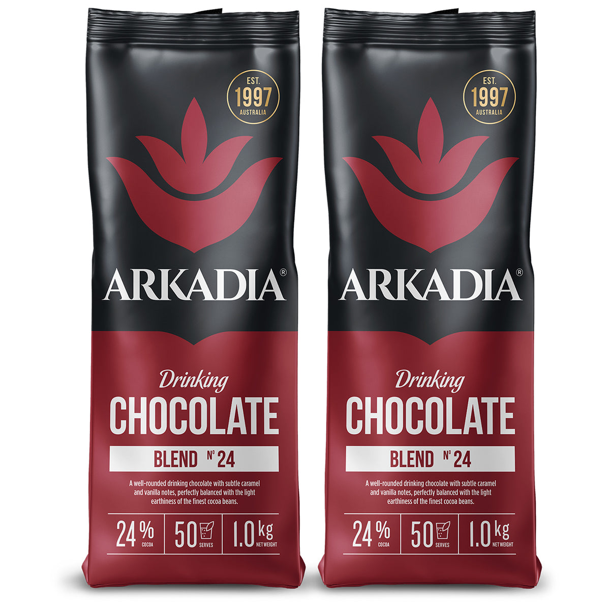 2PK Arkadia 1KG 24% Cocoa Drinking Chocolate