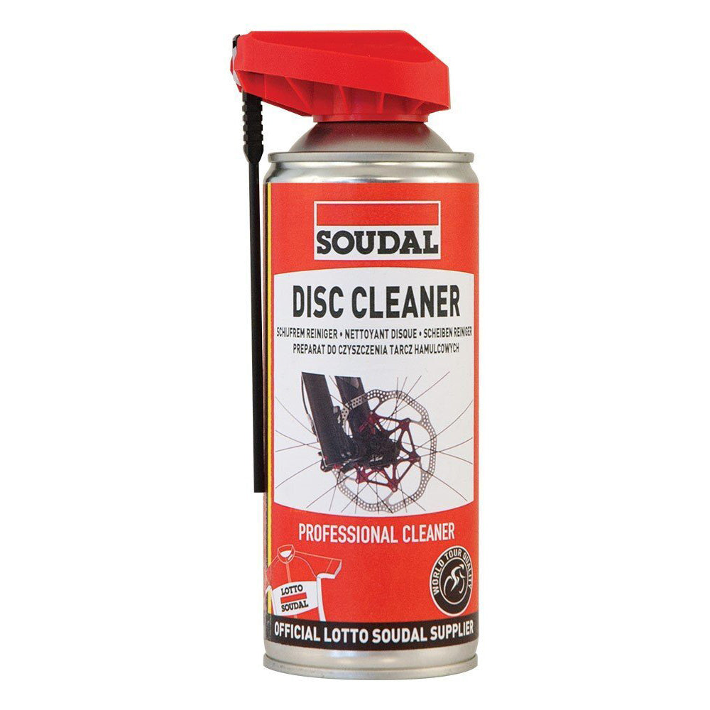2PK Soudal Bike/Bicycle Disc Brake Cleaner/Degreaser Spray Can 400ml