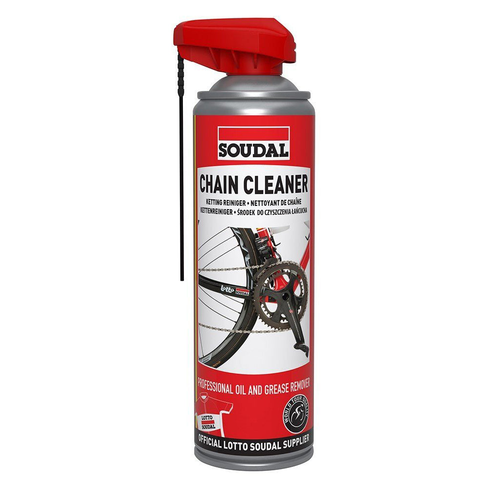 2PK Soudal Bike/Bicycle Chain Dirt Cleaner Spray Can 500ml