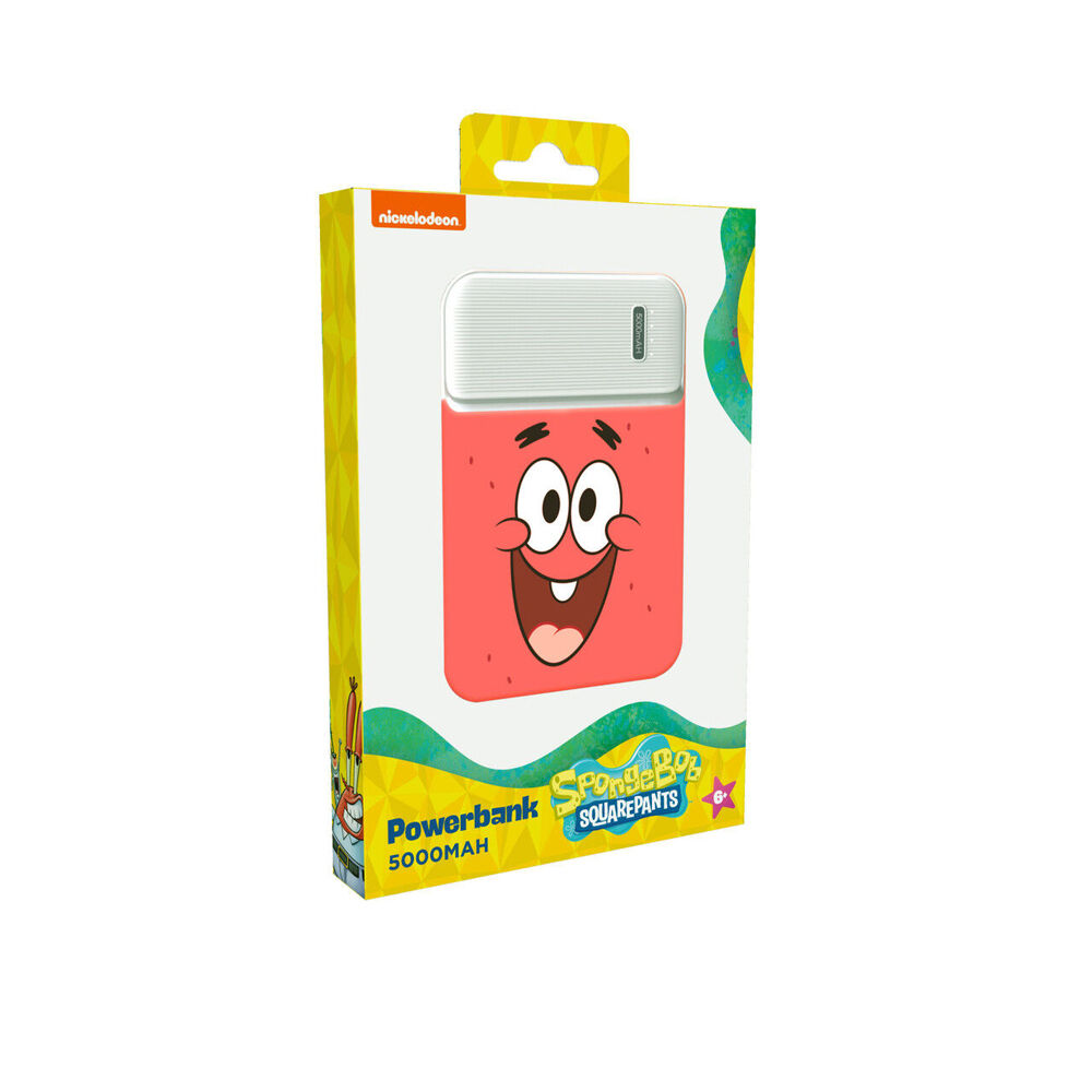 SpongeBob Patrick Portable Powerbank 5000mAh USB-C & A LED