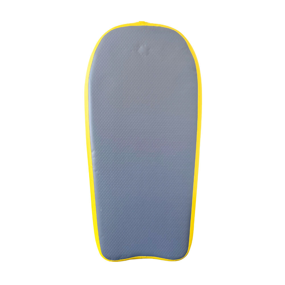 Spire Pipe Inflatable Bodyboard w/Carry Bag & Pump 104x51x10cm Yellow/Grey