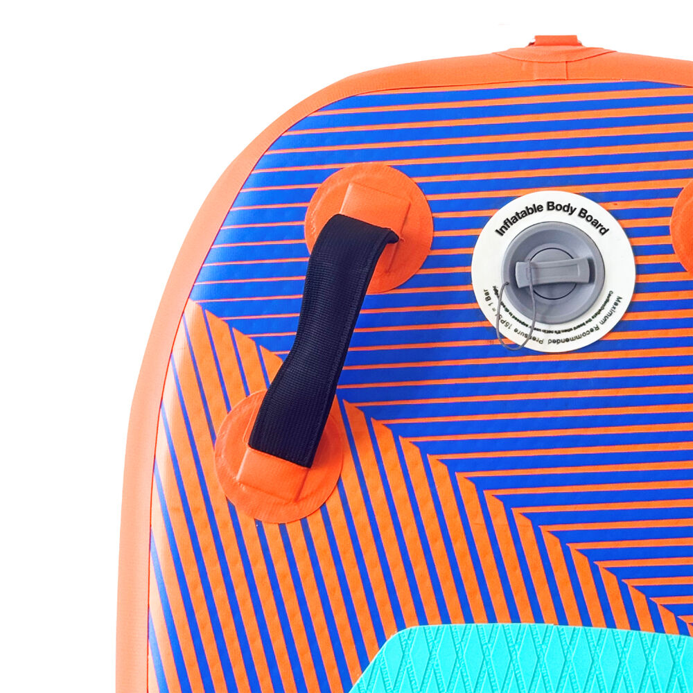 Spire Curl Inflatable Bodyboard w/Carry Bag & Pump 94x51x10cm Blue/Orange