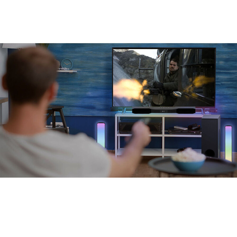 Precision RGB S1000 Gaming Soundbar w/ Subwoofer Bluetooth/Optical/AUX/USB/eARC